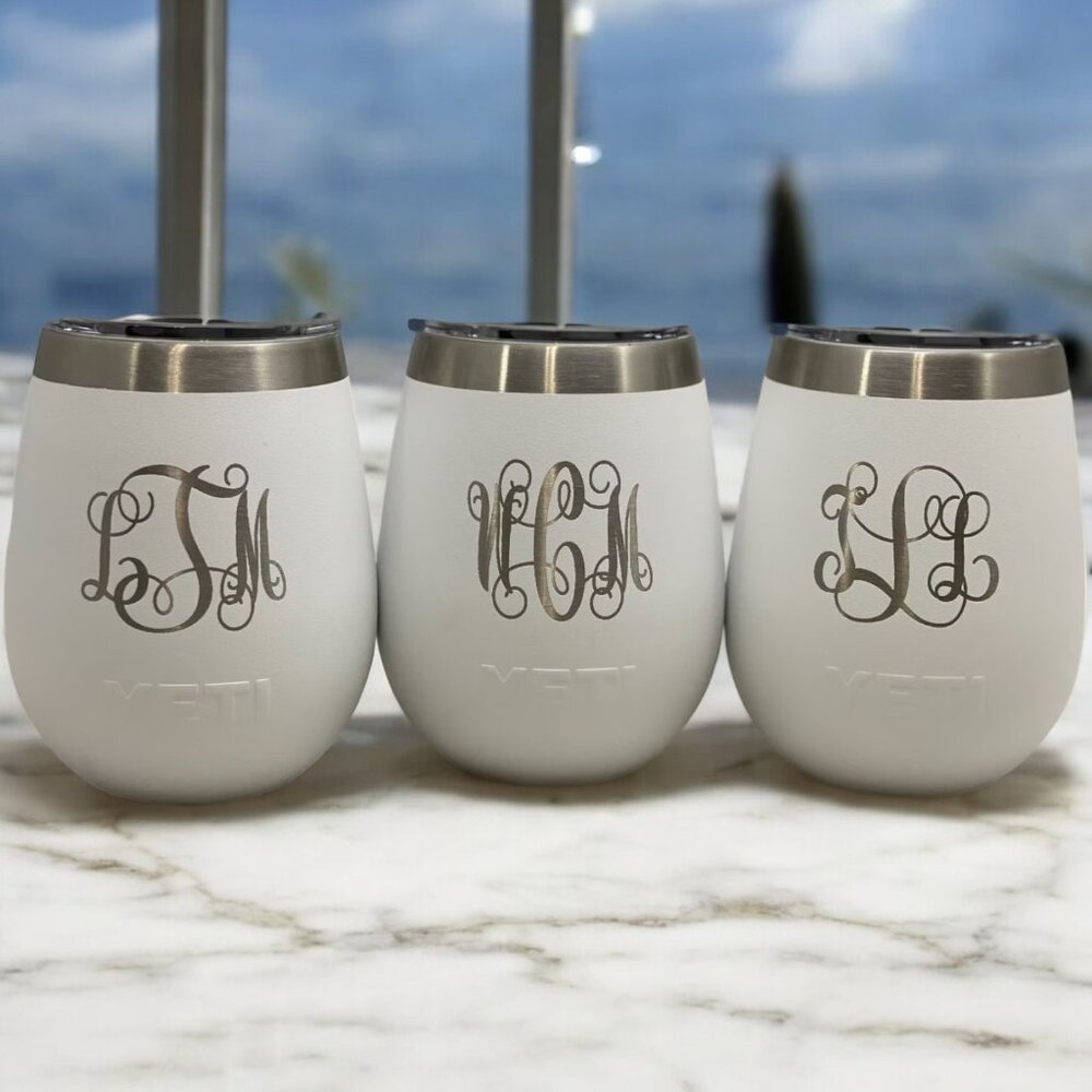 Personalize Laser Engraved Yeti 10oz Wive Tumbler, Custom tumbler with your logo